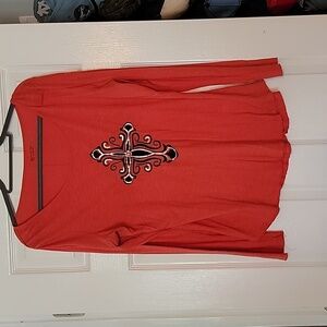 New Direction Western style long sleeve lightweight shirt